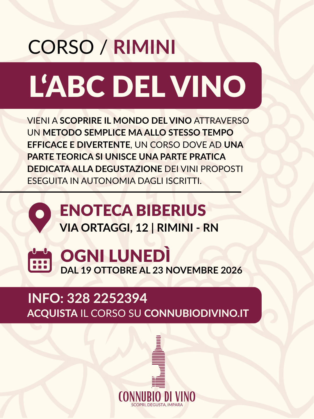 CORSO / L'ABC del VINO - 2026