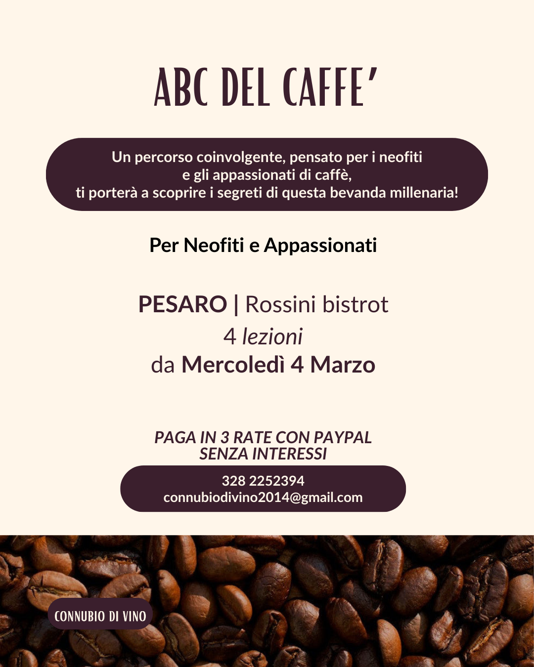 Introduzione al Caffè — Marzo