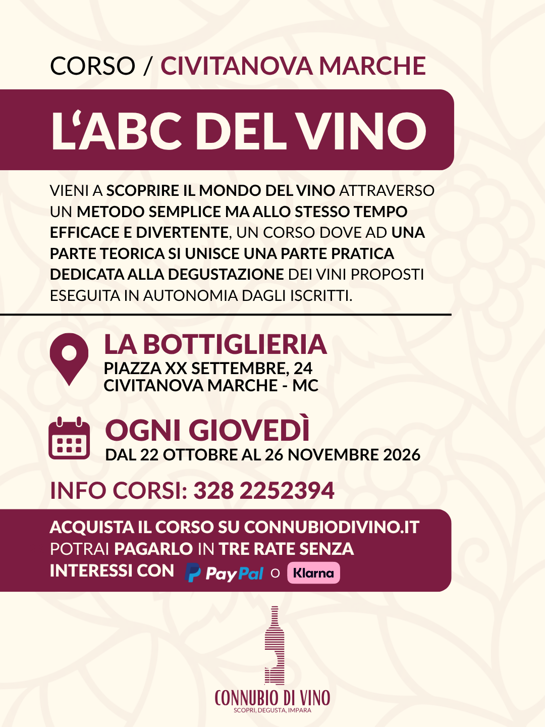 CORSO / L'ABC del VINO - 2026
