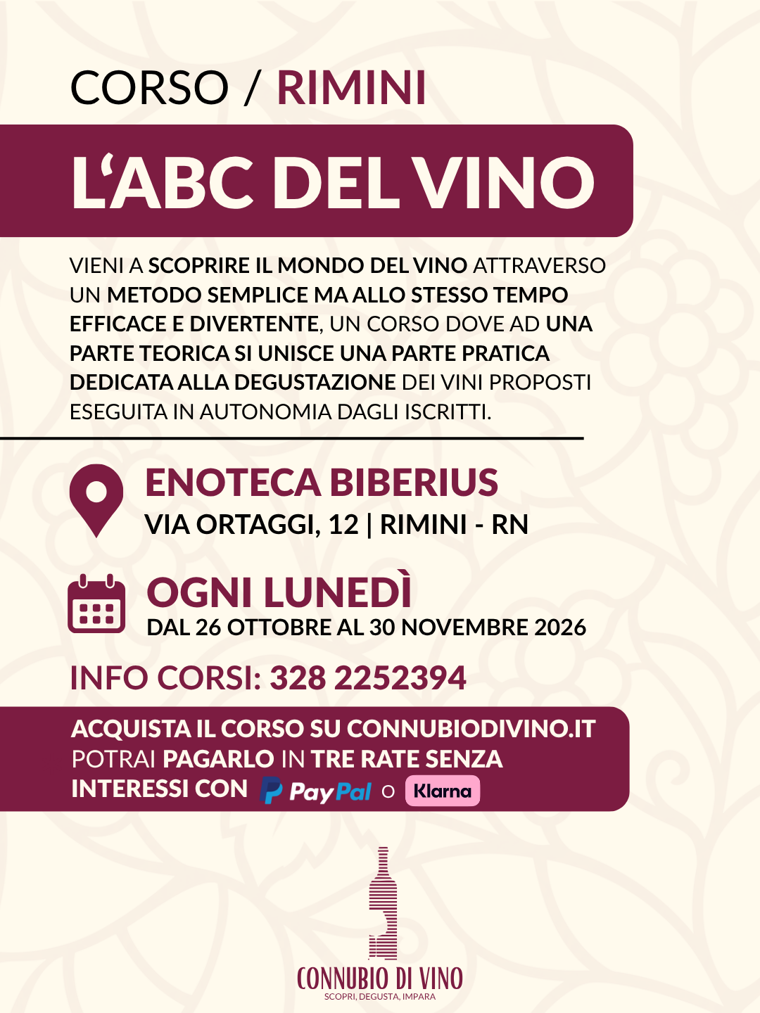 CORSO / L'ABC del VINO - 2026