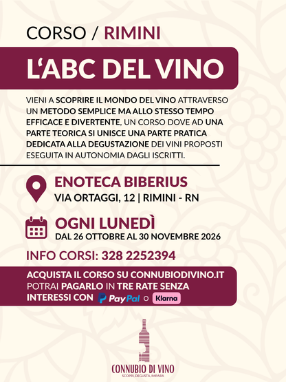 CORSO / L'ABC del VINO - 2026