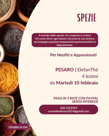 Spezie — Febbraio/Marzo