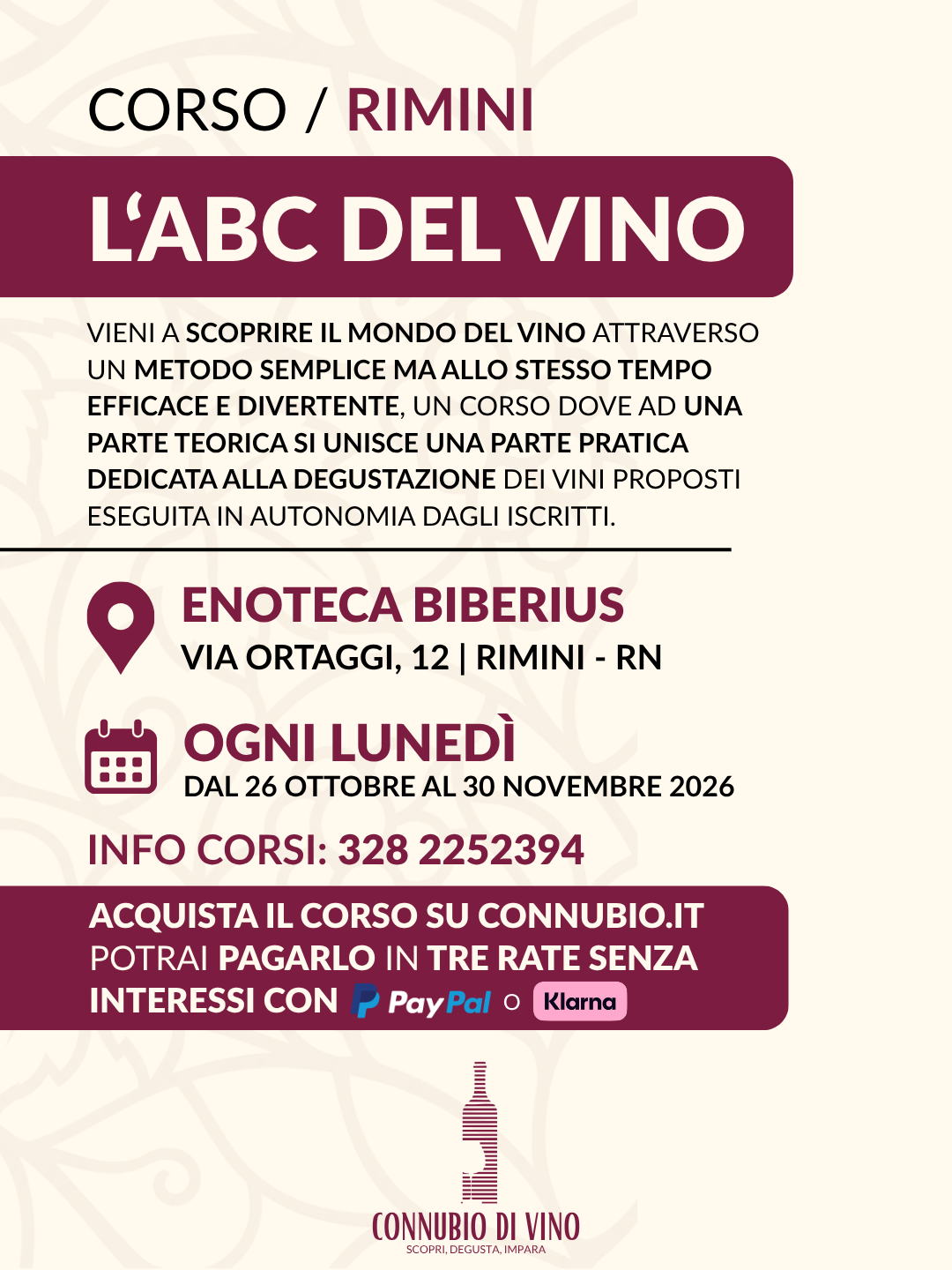 CORSO / L'ABC del VINO - 2026